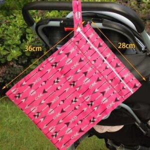 Diaper Pouch Handbag Baby Diaper Bag Diaper Organizer Pink