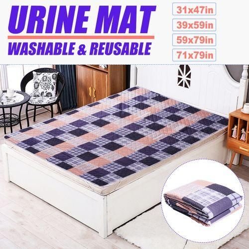3Layer Washable Adult Urine Mat Reusable Bed Pad Baby Kid Pee Underpad Protect 80x120cm