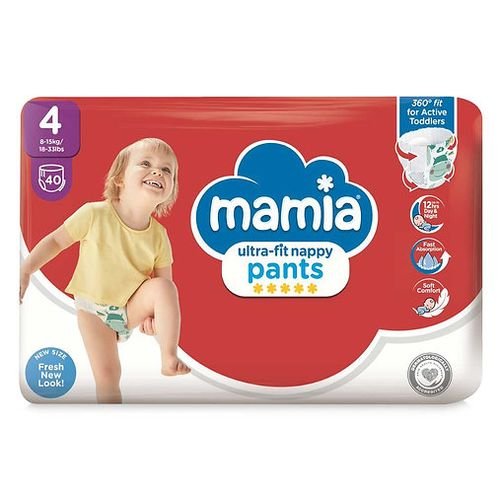 Mamia Ultra-dry Nappy Pants Size, 40-Pack