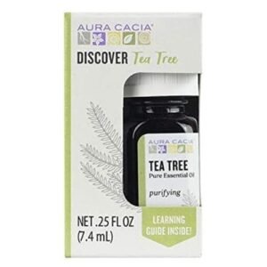 Aura Cacia 100% Pure Tea Tree Essential Oil 7.4 Ml 0.25 Fl. Oz.
