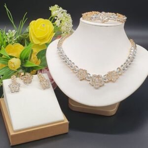 Arabian Delights Exquisite Italian Gold 4 In 1 Jewelry Set