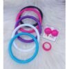 3-IN-1 FASHION WOMEN'S ACRYLIC SET - BANGLE, EARRINGS & RING