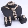 Gold Bridal Jewelry Set - 4 In 1