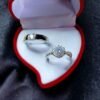 Adjustable Couples Blossom Ring Set