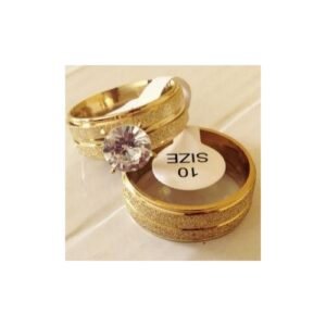 18 Karat Gold Plated Ring Set B3