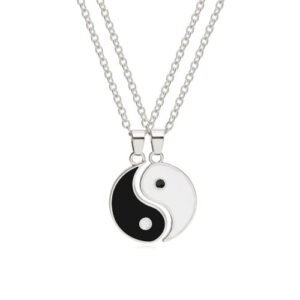 2 Pcs Couple Necklace Best Friend Necklace Jewelry Set Gift Idea