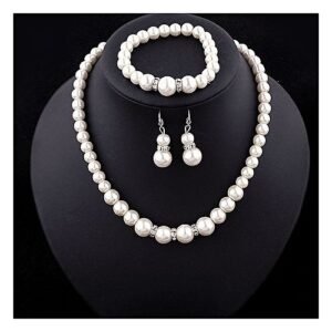 Jewelry Set; Shambala Diamond Necklace, Earrings, & Bracelet