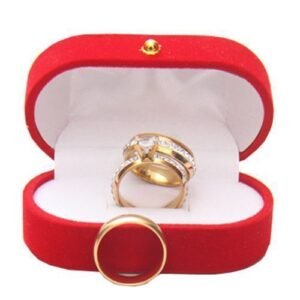 Men Women Orginal Highest Gold Couples Ring Wedding Set