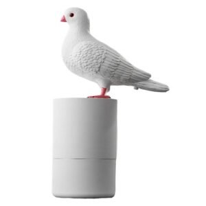Pigeon Shaped Soap Dispenser Feathered Touchless Foam Dispenser White