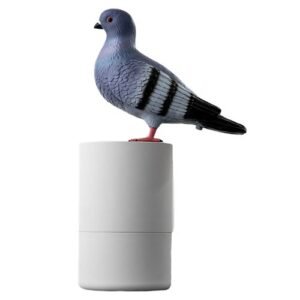 Pigeon Shaped Soap Dispenser Feathered Touchless Foam Dispenser Grey