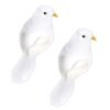 Bird Birds Pigeon Doves Figure Dove Figurine Artificial Decor Decoration White Ornament Lawn Faux Toy Garden Playset