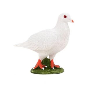 Funny Miniature Pigeon Collectible Vivid Pigeon Figurine Children Cognition Grey Pigeon Figurine