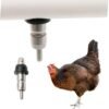 5 Pcs Chicken Drinking Water Nipples Stainless Steel Fountain Rabbit Duck Quail Pigeon Poultry Farming Drinking Water Equip