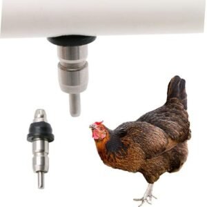 5 Pcs Chicken Drinking Water Nipples Stainless Steel Fountain Rabbit Duck Quail Pigeon Poultry Farming Drinking Water Equip
