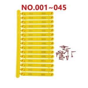 Chicken Wing Identification Label No.001~045 Bird Quail Pigeon Duck Goose Chicken Logo Farm Poultry Breeding Chicken Label