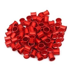 100 Pcs 8mm Diameter Bird Pigeon Foot Ring Aluminum Birds Leg Rings Aluminum No Words Rings Bird
