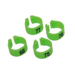 100 Pcs 1-100 Numbered Poultry Leg Bands Inner Diameter 12mm 14mm Digital Bird Foot Ring Pigeon 10 Colors Pet Product