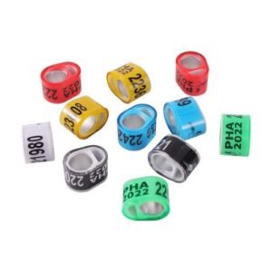 Pha 2023/2024 6-Colors Pigeon Foot Ring Id 8mm Quality Durable Bird Ring Racing Pigeon Outdoor Training Foot Ring 12 Pcs