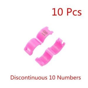 10 Pcs Inner 2.7/ 3/4/4.5/5mm Canary Clip Ring Bird Pigeon Parrot Leg Rings Small Birds Foot Rings With Number Bird Clip Ring