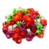 50 Pcs Inner Diameter 12mm 14mm Pigeon Bird Plastic Clip Rings Pigeon Colored Foot Ring No.1-50 Poultry Leg Bands