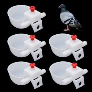 5/10/20pcs Pigeon Bird Water Drinker Bowl 9.5mm Automatic Poultry Fowl Drinker Chicken Equipment 9.5mm Thread
