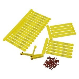 100 Pcs Chicken Wings Identification Tag Bird Pigeon Duck Goose Wings Identifier Farm Animal Poultry Carriers Supplies