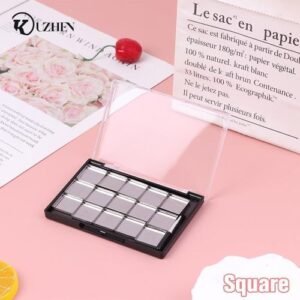 Empty ic Cosmetics Palette 15 Grids 20mm Iron Plate And Brush Eyeshadow Blusher Lipstick DIY Makeup Box