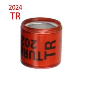 50 Pcs 2024 Style Aluminum Plastic Material Pigeon Foot Ring With Number Bird Ring Messenger Pigeon Pilgrims Signage Carry Tools