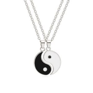 2Pcs Couple Necklace Best Friend Necklace Jewelry Set Gift