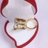 14karat Gold Plated Couple Ring Set B8