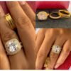 Quality Gold Plated Wedding Ring Sets N55