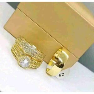 14 Karat Luxury Gold Couple Original Couple Ring Set