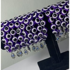 2pcs Kymyad Blue Eye Bohemian Bracelets Set With And Of Hamsa