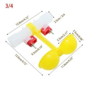 Pigeon Feeder Farming Equipment Water Bowl 5 Sets Poultry Drinker Chicken Waterer Dual Drinking Double Hanging Cups