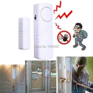 Home Window Door Entry Anti Thief Security Alarm-White