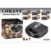 Sokany 6 In1 Sandwich /waffle Maker Set