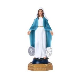 Blessed Virgin Mary Figurine Delicate Workmanship with Paint for Home Table Decorations,Default NO