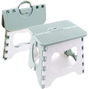 Folding Step Stool Compact Camping Chair Plastic Foldable Step Stool Holds Up To 300 Lbs