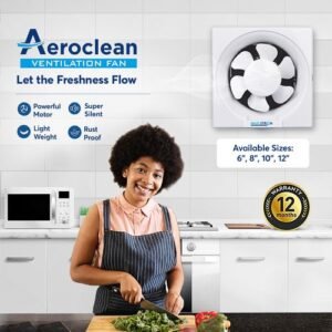 Haus Strom 10 Inch Square Aeroclean Ventilation Fan