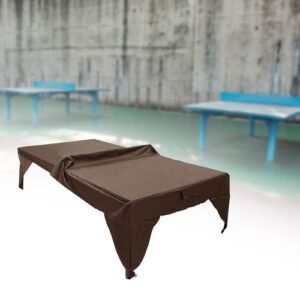 Pong Table Cover Waterproof Tennis Tablecloth Brown
