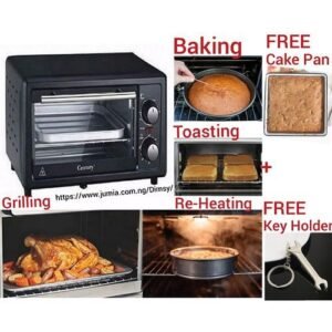 Century 11 Litres- Electric Oven Baker+Toaster+Re-Heater+Griller + FREE Cake Pan + Key Holder