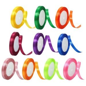 Ribbons Roll for Gift Wrapping 10pcs Handmade Ribbons with Different Colors for Invitation Floral Hair Balloons Craft,Combination Of Two NO5123