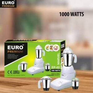 Euro Premium Heavy Duty Blender Mixer And Grinder Set - 1000WATTS