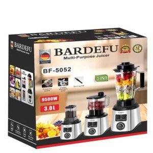 BARDEFU 3 In 1 Stainless Steel Blender And Juicer Set - 9500W