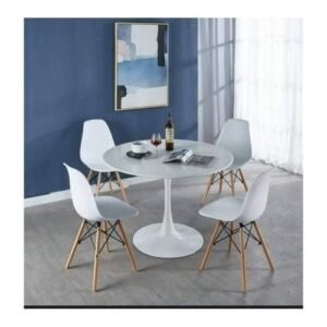 Round Dining Table Set With 4 Sitting Chairs
