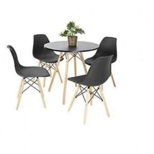 Luxury Dinning Round Table + 4 Sitting Chairs