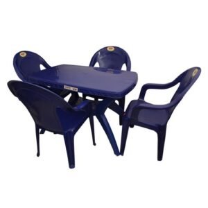 THERMOLINEO PLASTIC TABLE WITH 4 PCS CHAIR