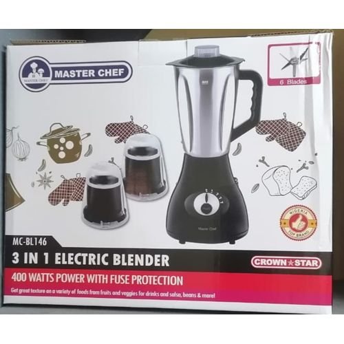Master Chef 3 IN 1 Electric Blender