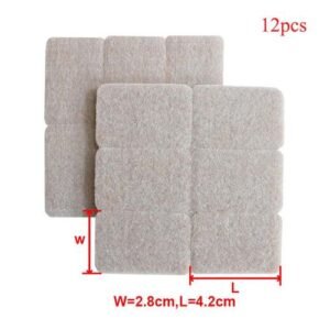 Self-adhesive Felt Table Chair Mats Noise Prevention Table Mats Furniture Floor Protector Mats Chair Protection Mats Wear