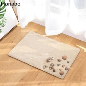 Hongbo Beach Printed Kitchen Rug Welcome Doormat Balcony Table Chair Floor Mat Living Room Rug Bedroom Carpet Bedside Rugs